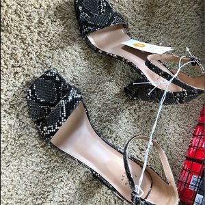 Snakeskin heels